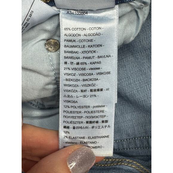 Levi's 726 Women's Flare Leg Blue Stretch Denim Jeans - Size 30x32 (30x30) - Picture 5 of 6